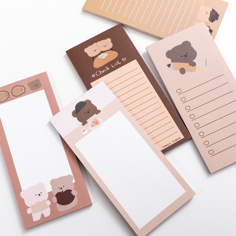 Promotional Office Supplies Stationery 50 Sheets Kawaii Printing Memo Pad Notepad