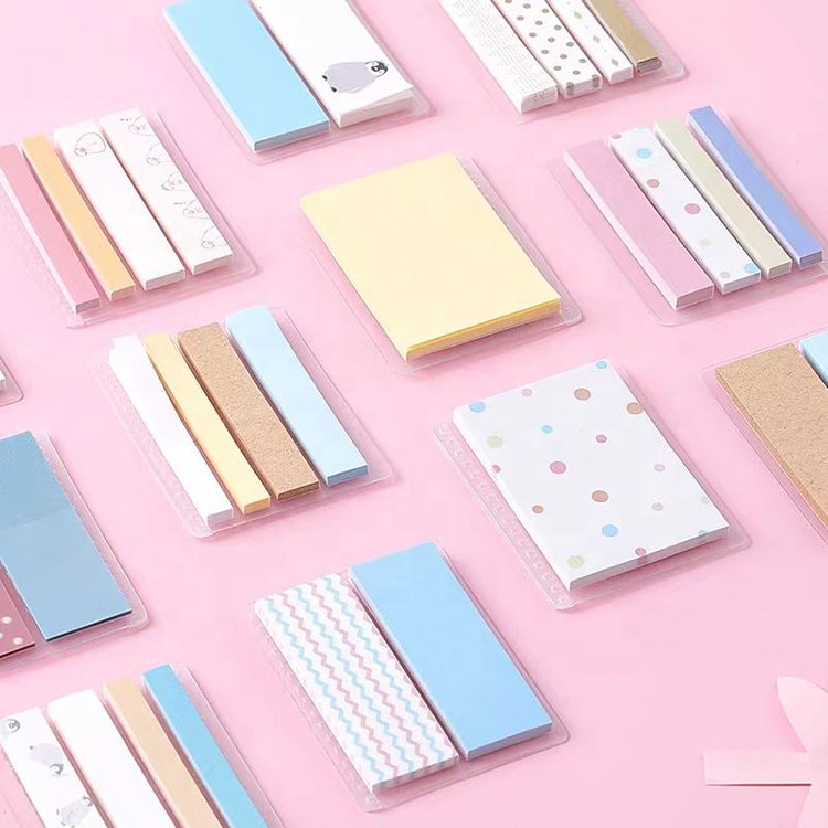 Portable Waterproof Decoration Various Shapes Sticky Notes Notepad Adhesive Sticky Note Tab Sets Sticky Notes For Books