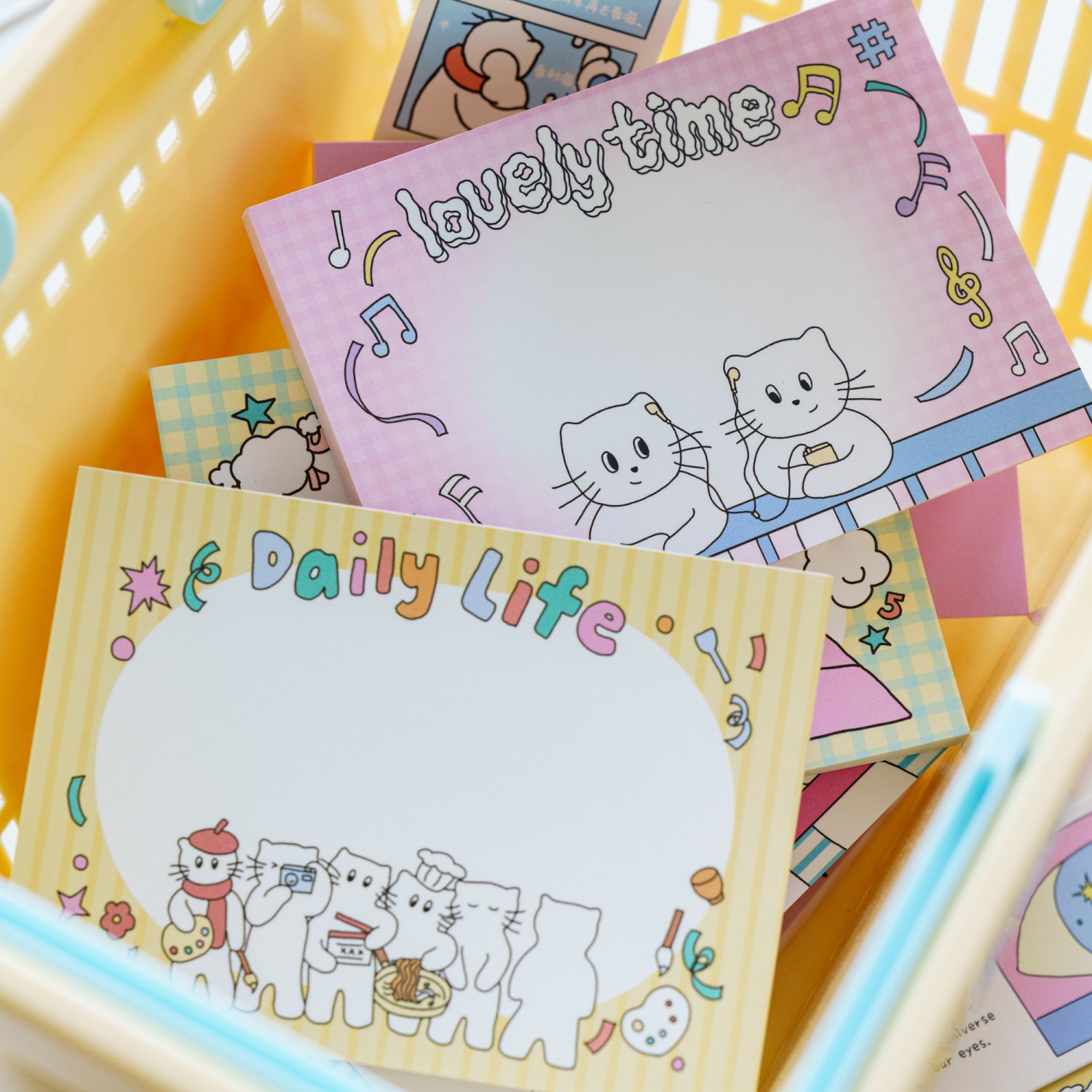 Mr. Paper 8 Designs 80 Pages Memo Pad Cartoon Animal Series Kawaii Cat Decoration Memo Set for Diary Scrap Book DIY Albums Kid