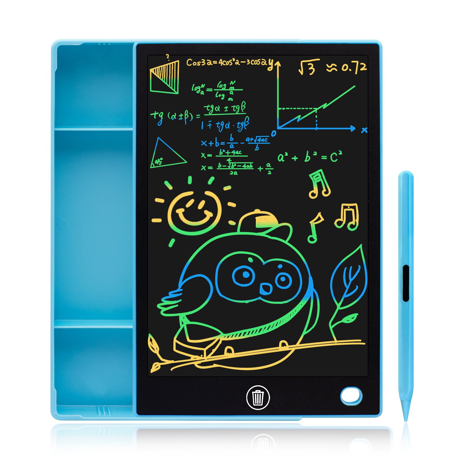 Stationery box 9.5 inch LCD digital electronic memo pad drawing boards multi color screen writing box