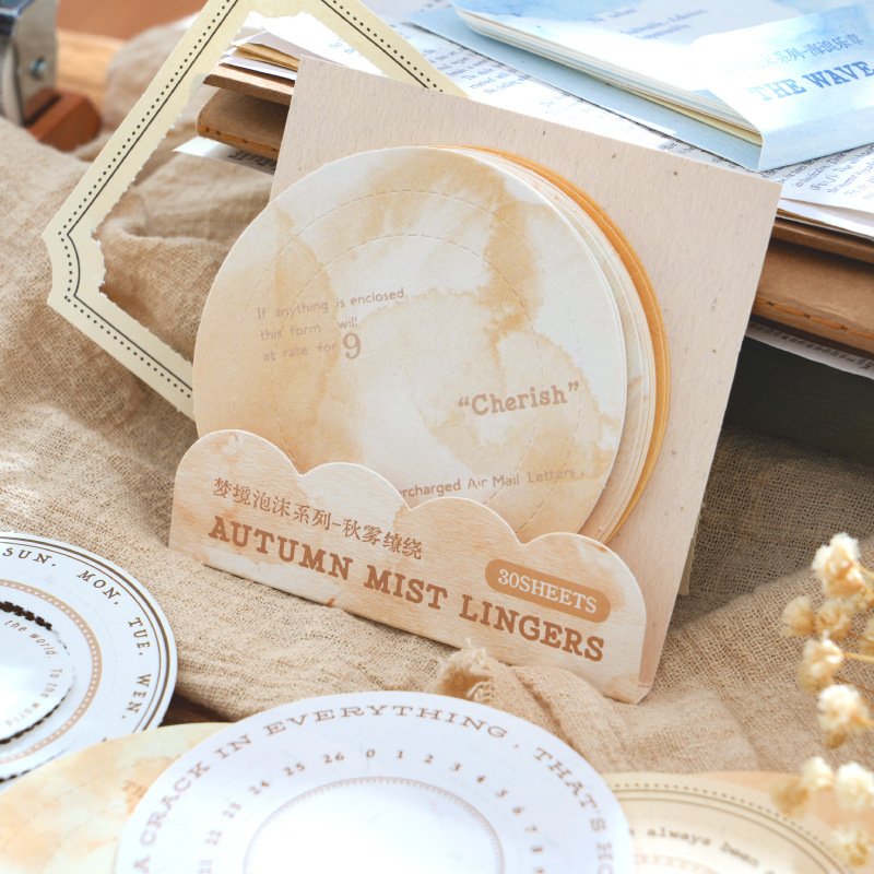 30pcs/pack Material Paper Dream Foam Series Vintage Border Handbook Collage Material