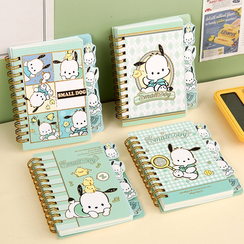 Cartoon Little Girl Handheld Ledger Cute Girl Heart Pocket Book Primary School Student Notebook Split Page Loose Leaf Gift