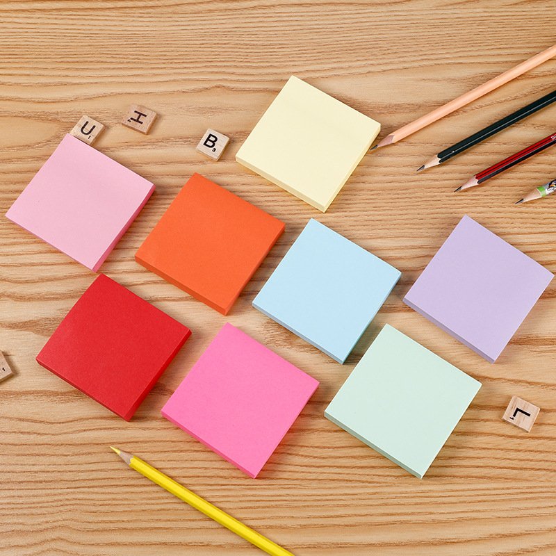 factory stationery supplies colorful 100 sheet per pad Self Adhesive Memo Pad Sticky Notes Nota posted it Marker Memo Sticker