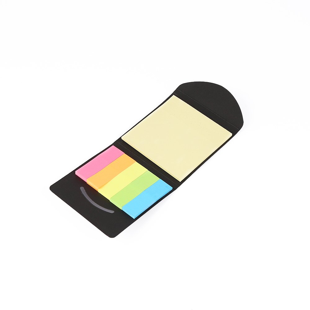 Promotional Foldable Design 5 Colors 25 Sheets Sticky Note Pad Cute Square Shape Memo Pad for Gifts