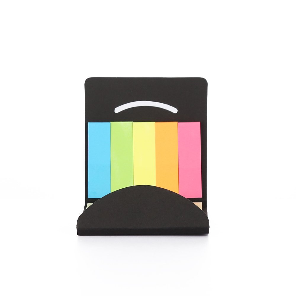Promotional Foldable Design 5 Colors 25 Sheets Sticky Note Pad Cute Square Shape Memo Pad for Gifts