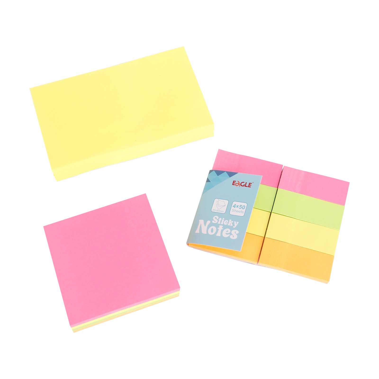 EAGLE Hot Sale Sticky Note 20x50mm/75x75mm/76x127MM Removable Sticky Notes For Office Supply