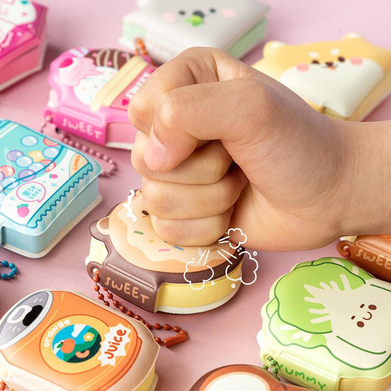 Cute Cartoon Portable Mini Notebook Decompress Relief Memo Pad School Stationary Preparation Sticky Notes