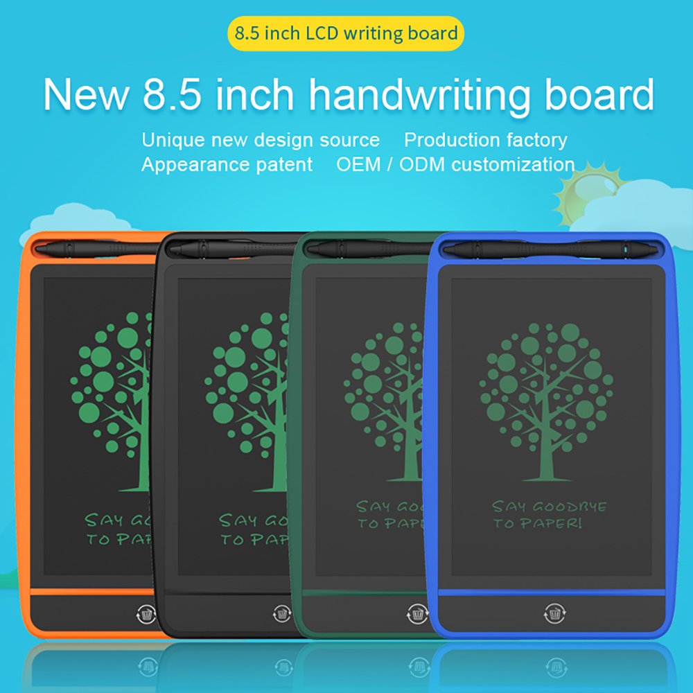 Kids Drawing Board LCD 8.5Inch Writing Tablet Memo Pad Portable Stationery Notebooks Writing Pads