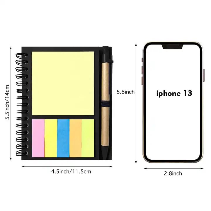 Factory Online Wholesale Mini Notebooks With Pen And Colorful Sticky Notes Paper pads