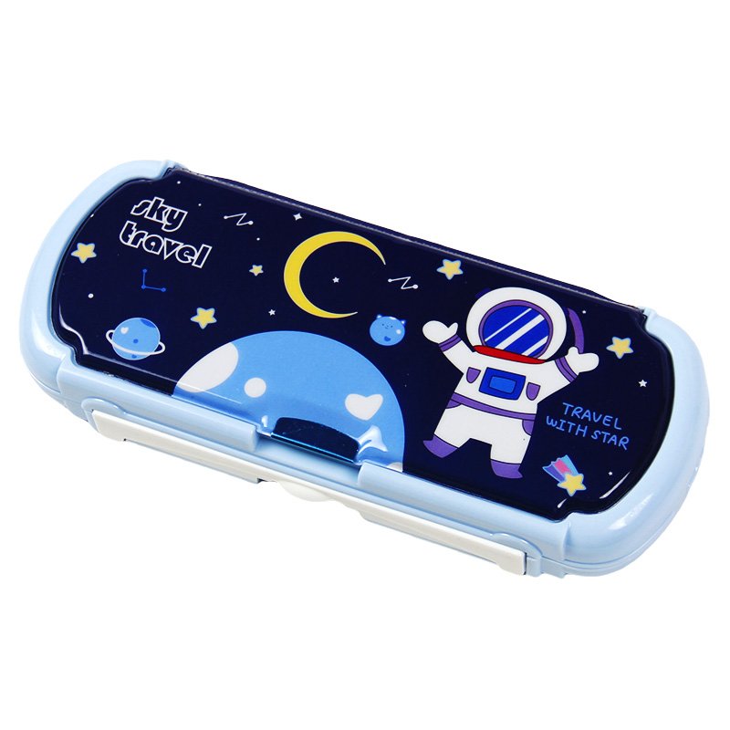 Creative Animal-Themed Pencil Case with Sliding Memo Pad, Whiteboard, and Magnetic Closure, Ideal for Kids' School Storage