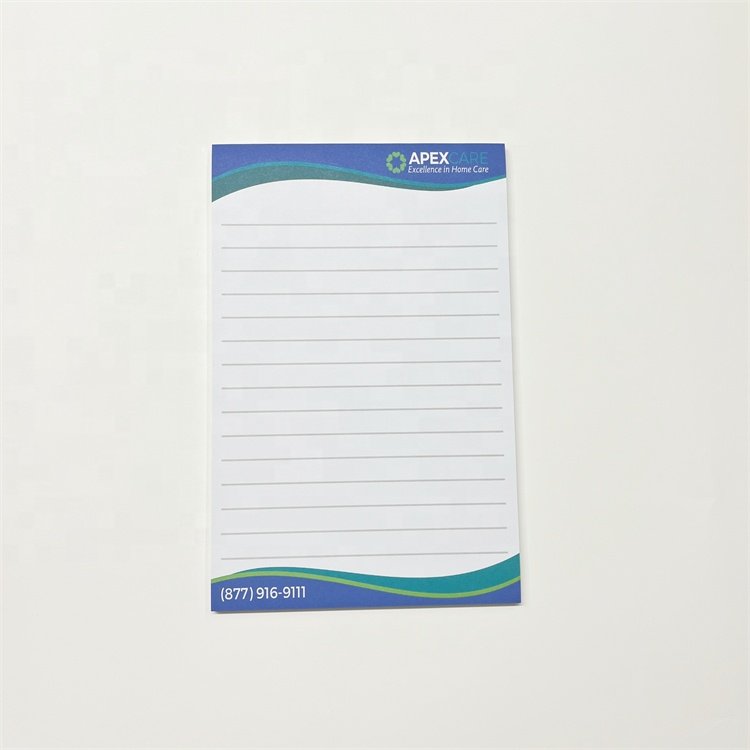 A5 Logo Printed Custom Memo Pad Paper Notepad for Office Lined Pages Promotional Tear Off Notepad