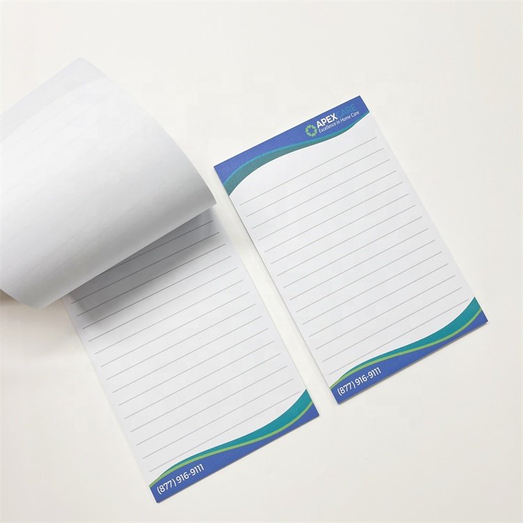 A5 Logo Printed Custom Memo Pad Paper Notepad for Office Lined Pages Promotional Tear Off Notepad