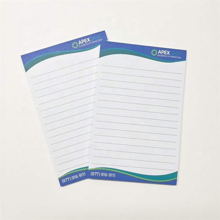 A5 Logo Printed Custom Memo Pad Paper Notepad for Office Lined Pages Promotional Tear Off Notepad
