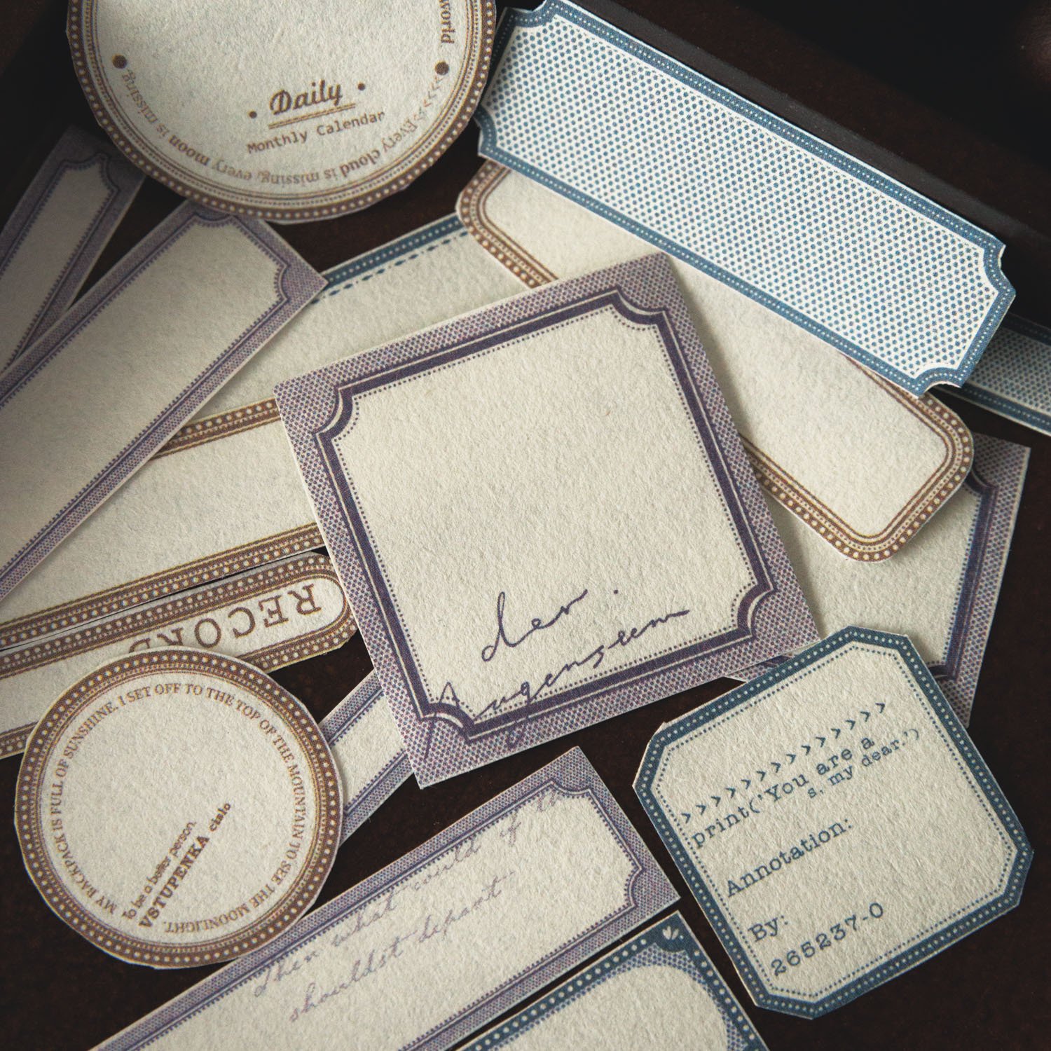 30pcs/pack Post Notes Border Collection Basic Tear-off Border Handbook Material