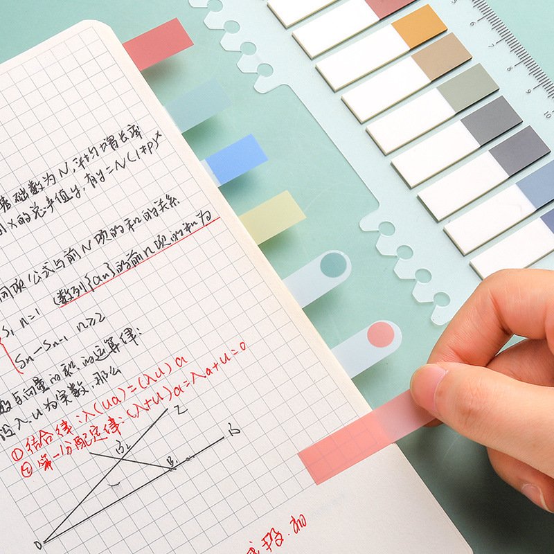 Classic cute colored office school index label mug memo pad Morandi sticky notepad lot for planner notebook stationery supplies