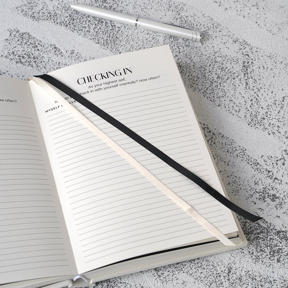 Hot Sale Stationery Custom A5 White Myself PU Leather Journal Girls Planner Notebook Gift Set