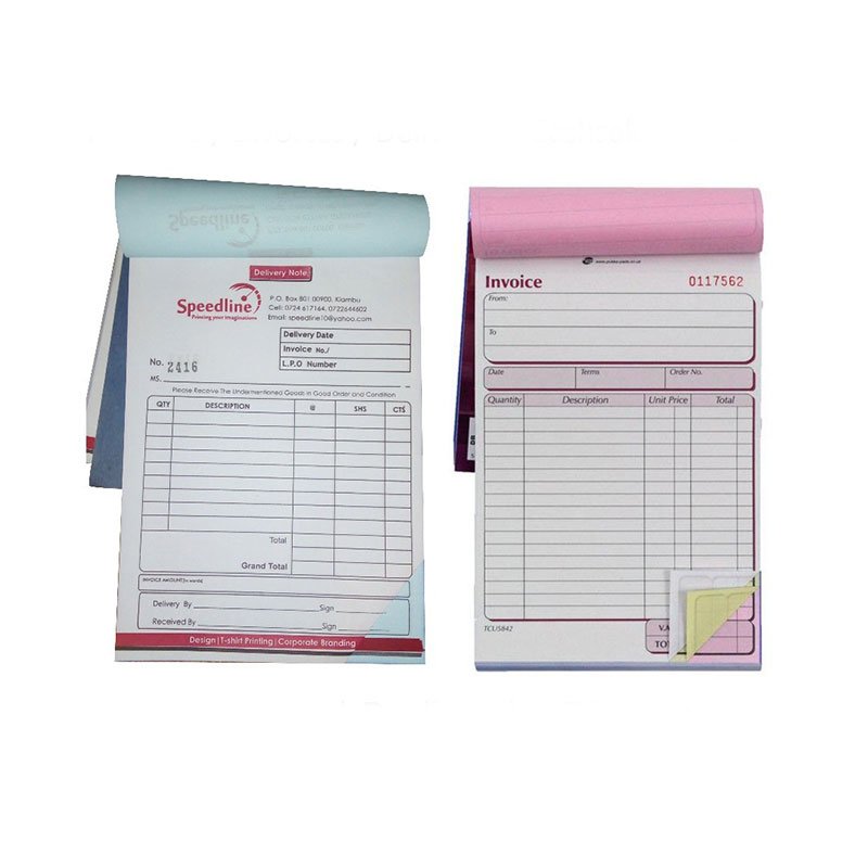 A Grade carbonless invoice form 2 3 ply a3 a4 a5 a6 hardcover small business cute planner binder memo pads sketchbook notebook