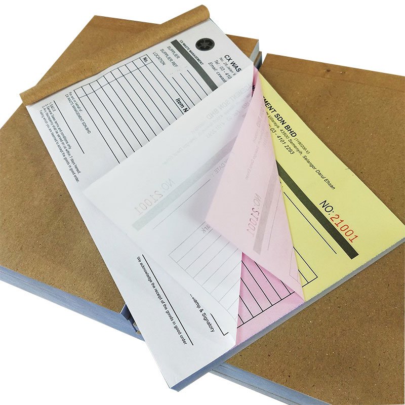 A Grade carbonless invoice form 2 3 ply a3 a4 a5 a6 hardcover small business cute planner binder memo pads sketchbook notebook