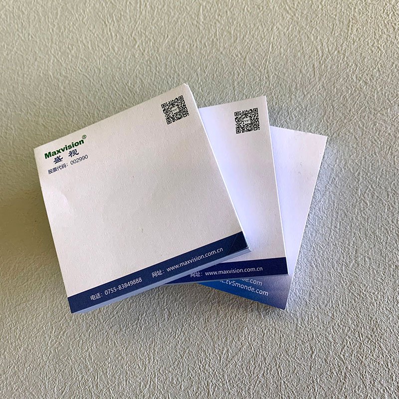 Custom Branded Adhesive Paper Desk Notepads Printing Promotional Post with Logo For Work Sticky It Notes Memo Pads
