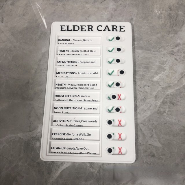 Memo Plastic Board Daily Task Planning Board Blank RV CHECKLIST ELDER CARE MY CHORES Checklist Task Board Wall Decoration