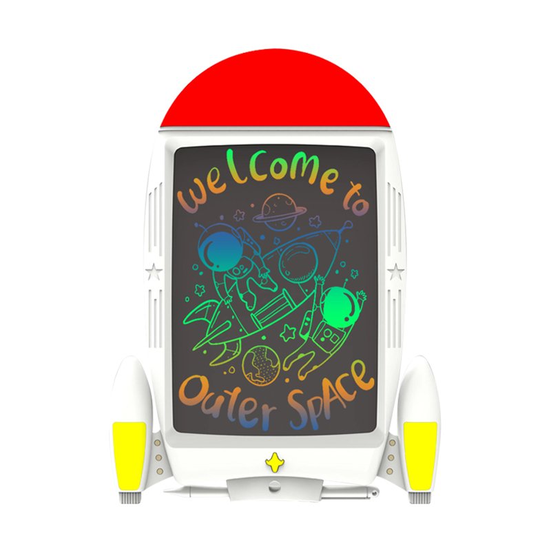 11'' Rockets LCD Kids pad Children's Cartoon Animals LCD drawing board Erasable Electronic writing tablet