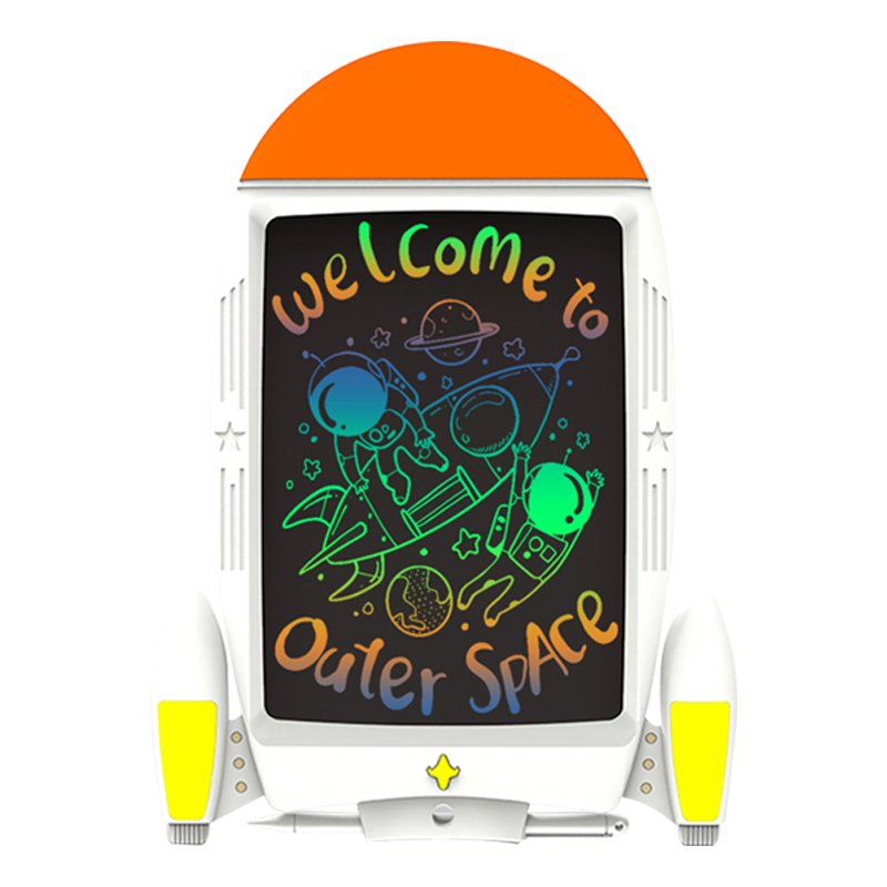 11'' Rockets LCD Kids pad Children's Cartoon Animals LCD drawing board Erasable Electronic writing tablet