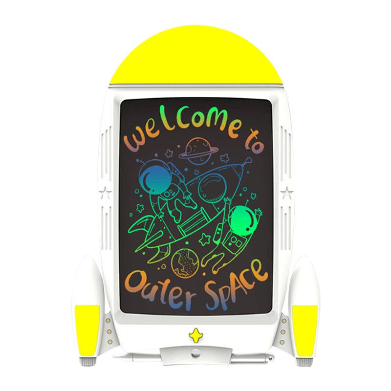 11'' Rockets LCD Kids pad Children's Cartoon Animals LCD drawing board Erasable Electronic writing tablet