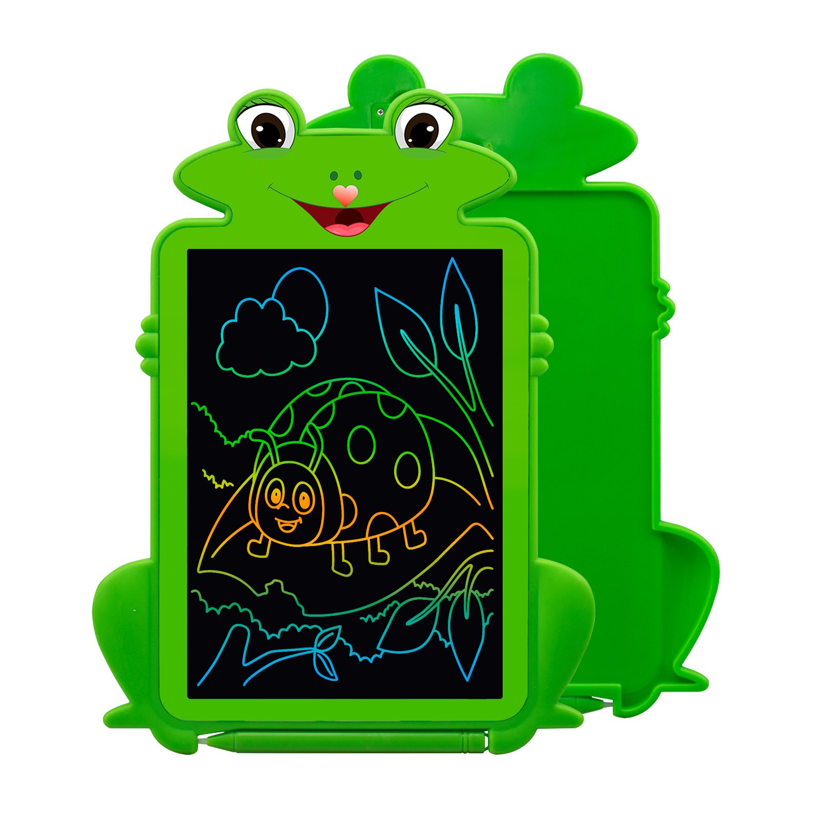 Cartoon shape frog 8.5 inch lcd writing tablet kids interactive drawing toys memo pad lcd for kids