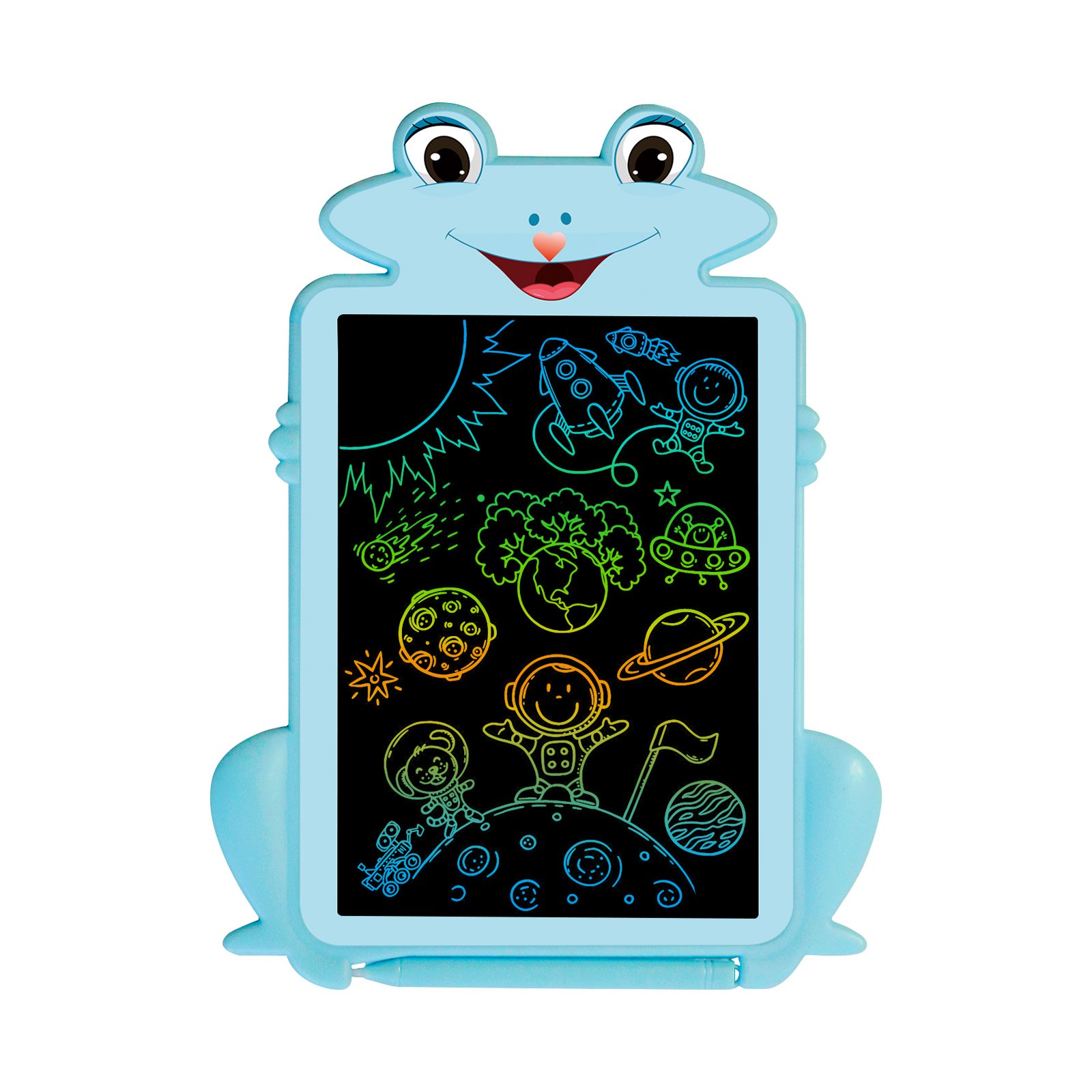 Cartoon shape frog 8.5 inch lcd writing tablet kids interactive drawing toys memo pad lcd for kids
