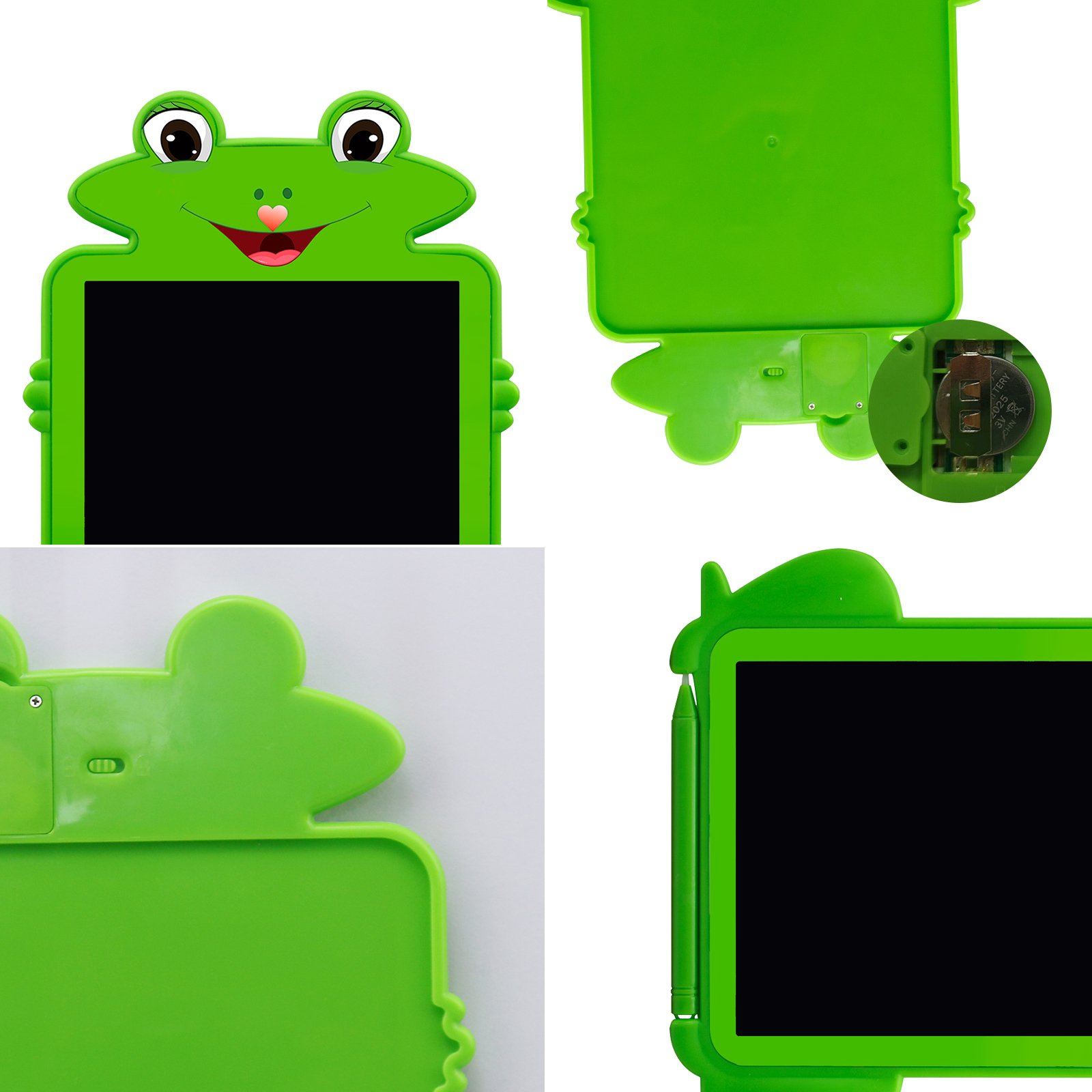 Cartoon shape frog 8.5 inch lcd writing tablet kids interactive drawing toys memo pad lcd for kids