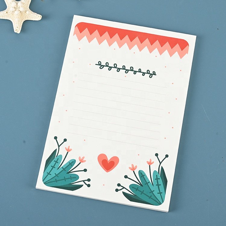 Customizable Cute List Pad School Notebook Stationery To Do Sticky Note Set Memo Pad Custom Printing
