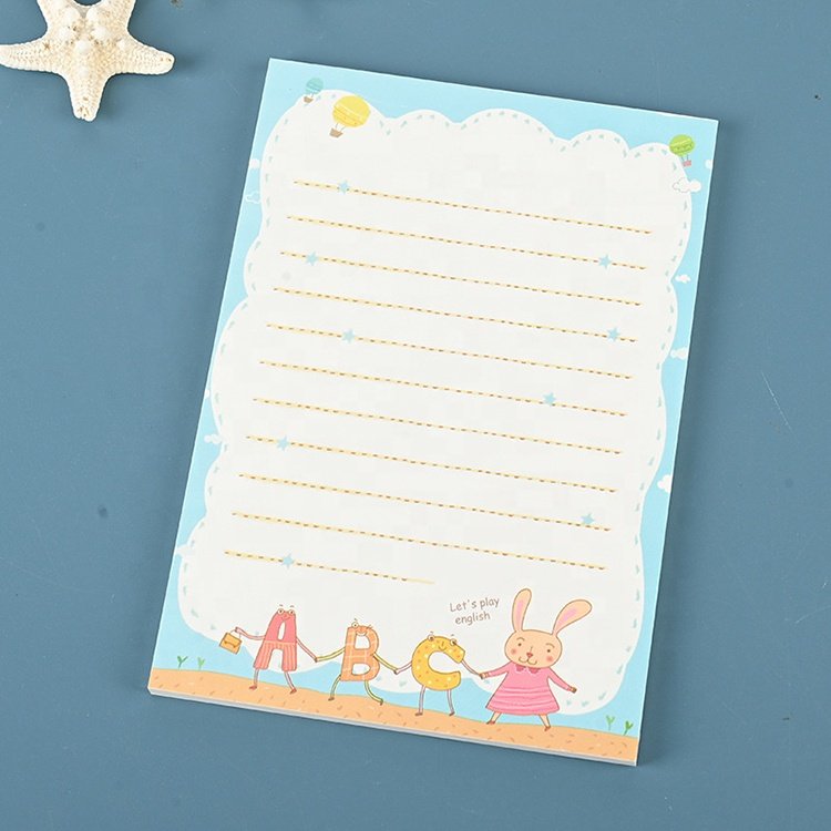 Customizable Cute List Pad School Notebook Stationery To Do Sticky Note Set Memo Pad Custom Printing