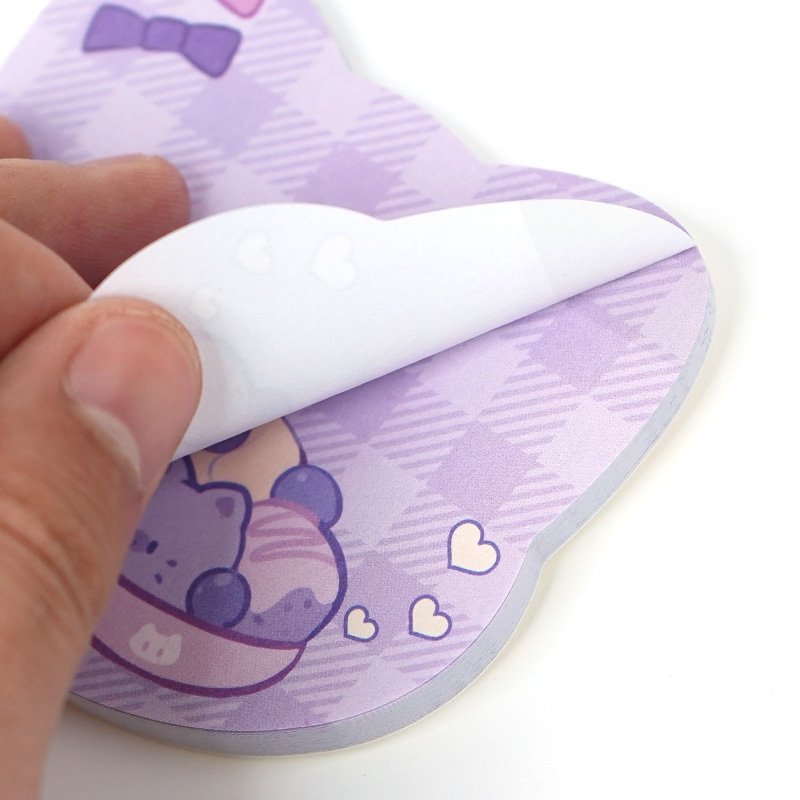 Vograce Cute Sticky Notes Custom Die Cut Logo Stationery Sticky Notes Memo Pad