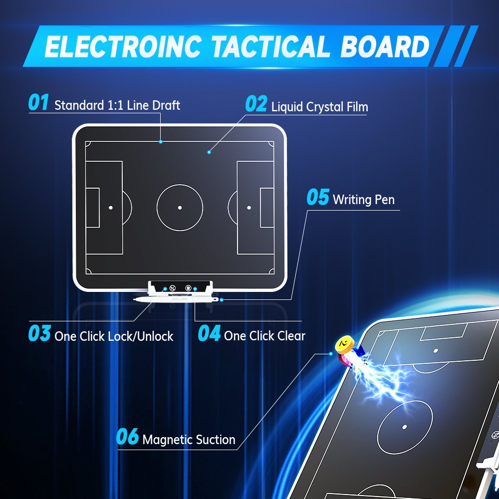 16 Inch Electronic Sports Tactics Digital Writing Pads Board Football Writing Tablet Drawing Tablet Lcd Writing Tablet