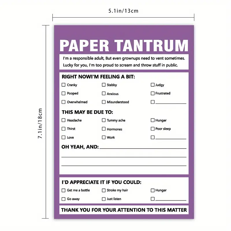 Daily To-Do List Planner Pad for Home, Office & School Use, Unique Theme with Checklist and Self-Care Prompts Plain Ruling