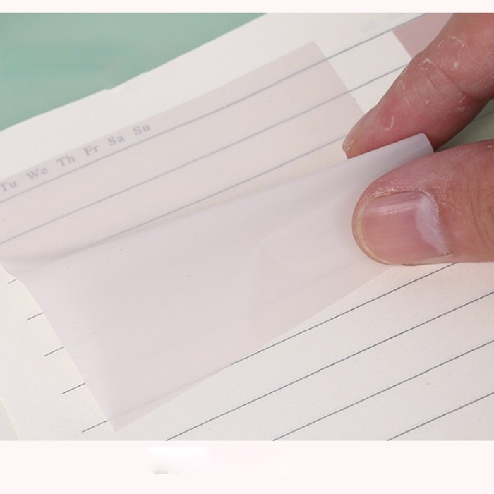 Customized Waterproof Transparent PET Student Teacher Sticky Notepad Manufacturer