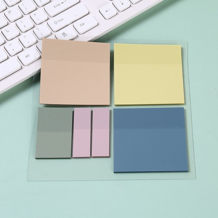 Customized Waterproof Transparent PET Student Teacher Sticky Notepad Manufacturer