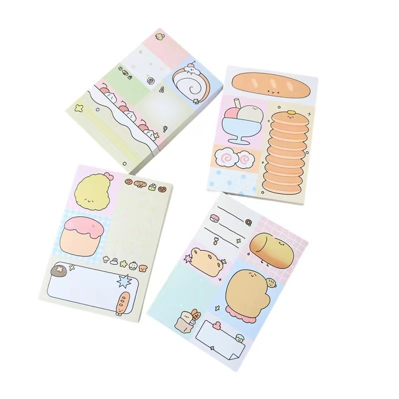 Cute sticky notes Patchwork study notes Student sticky notes Notebook Journal Meeting minutes memo pads