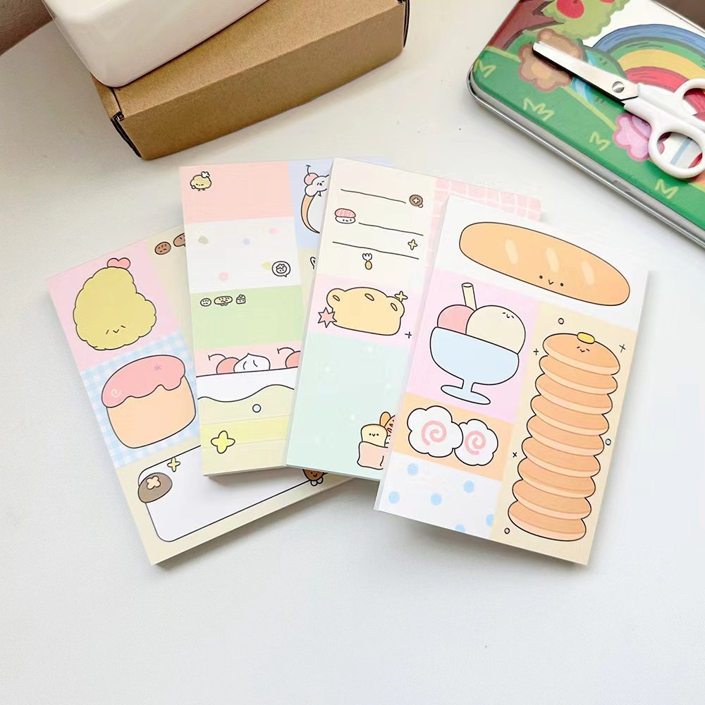 Cute sticky notes Patchwork study notes Student sticky notes Notebook Journal Meeting minutes memo pads