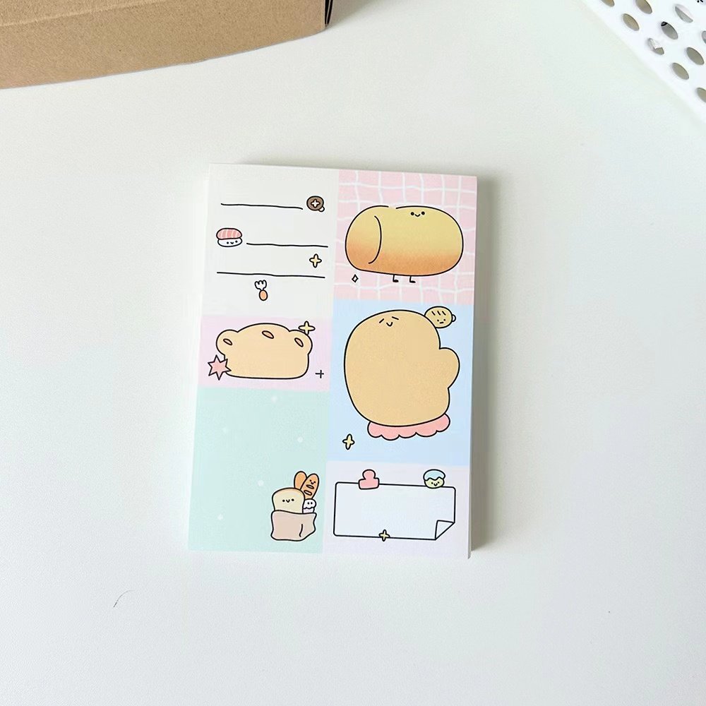 Cute sticky notes Patchwork study notes Student sticky notes Notebook Journal Meeting minutes memo pads