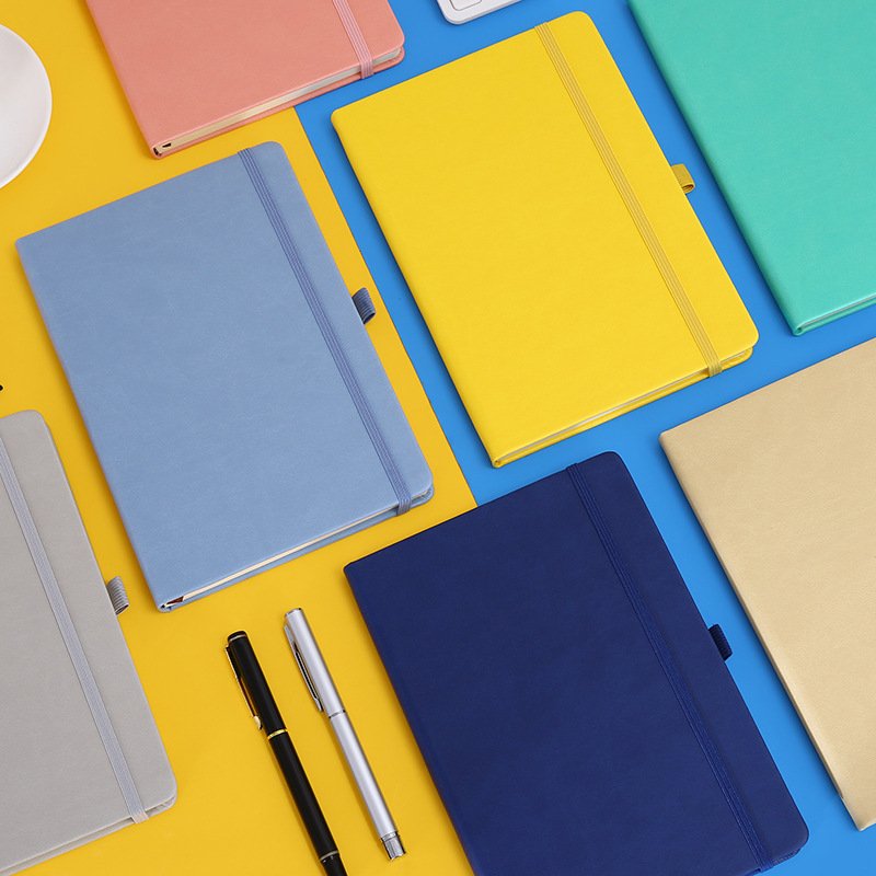 2024 Leather Journal Personalized Tomoe River Paper sublimation Blank Journal Notebooks With Elastic Band