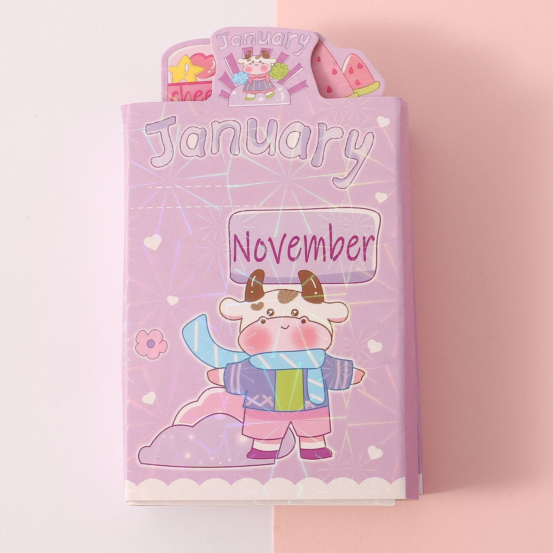 custom memo pads Folding Portable Pink Cartoon Character sticky notes Alien Notepad