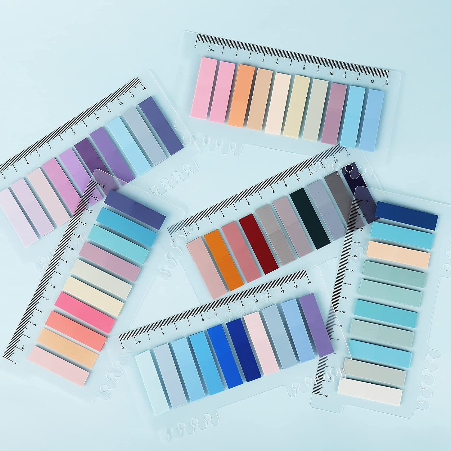 1200pcs Morandi sticky notes, book tabs for annotating, page markers, transparent 60 color index sticker