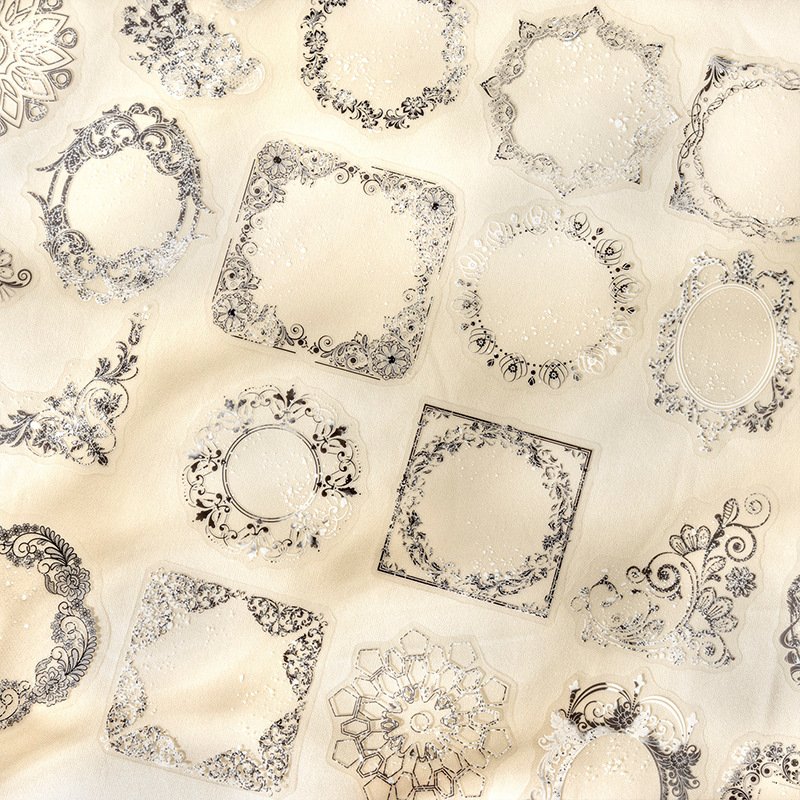 Girls PET Stickers scrapbook paper Weaving Dream Lace material stickers 20 pcs scrapbook stickers scrapbooking supplies