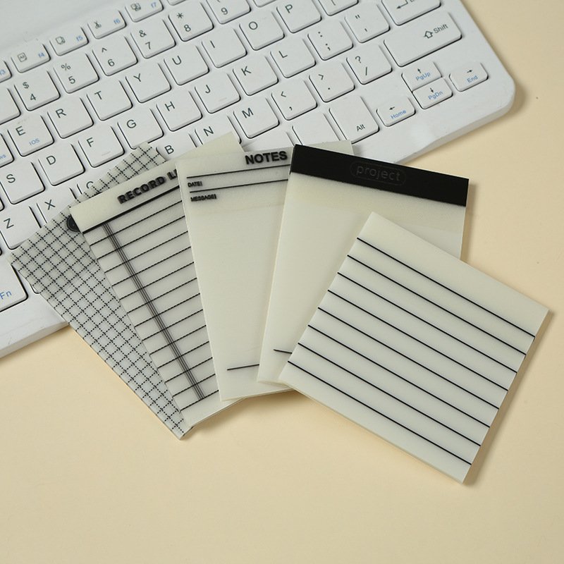 PET multi-functional translucent Posted it notes Mark Key sticky notes Plan note grid records N times of Posting logo