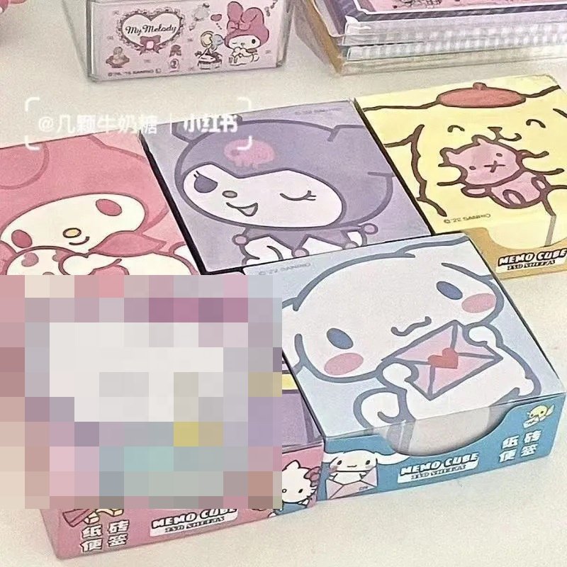 Sanrioed Cute Cartoon Anime Sanrioed Sticky Note Kuromi Stickers Ktcat Note Paper Decorative Paper Student Stationery Gifts