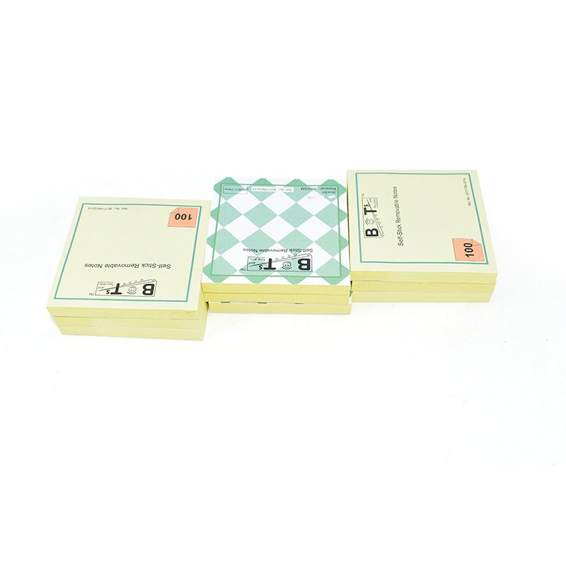 BOTs and four DOTs, Self Stick Removable Notes, 3.0 inches, 80GSM Sticky Note, 100 Sheets. Color Yellow, Shape Square.