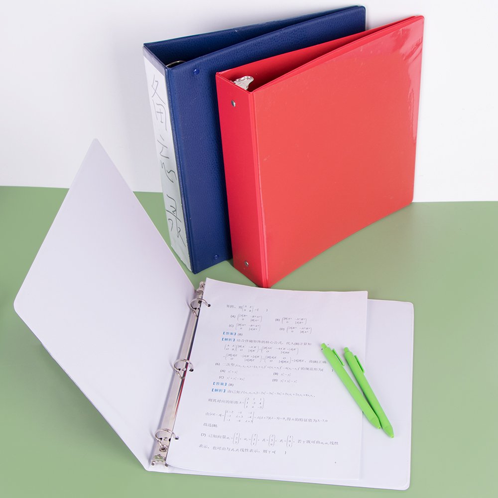SUNSHING A4 File Folder Clipboard Writing Pad Memo Clip Double Board Paper Clips Test Paper Organizer Foldable Document Holder