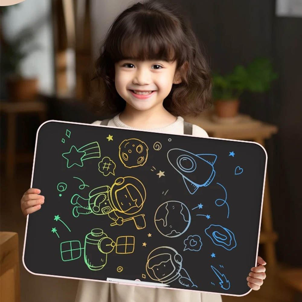Big Size Erasable Board Graphics Kids Lcd 20 Inch Writing Pad Memo Pads Colorful Digital Lcd Graphic Writing Drawing Doodling