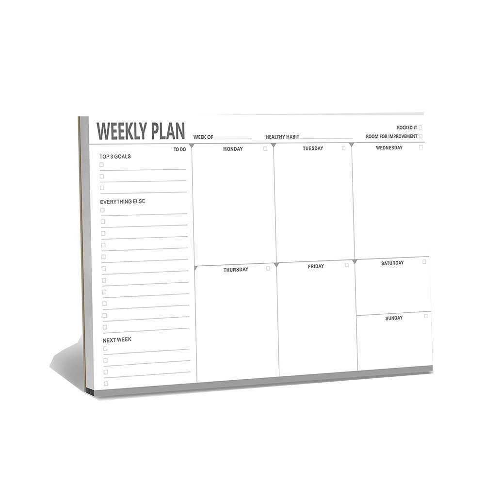 Custom 2025 Magnetic Monthly Desktop Planner Notepad